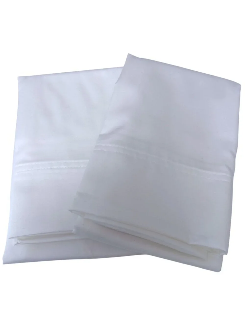 Garnet Hill Egyptian Cotton Pillowcases Pair White Standard Size Luxury NEW